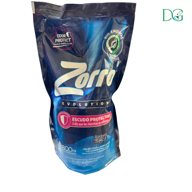 Jabon liquido Zorro evolution 800ml