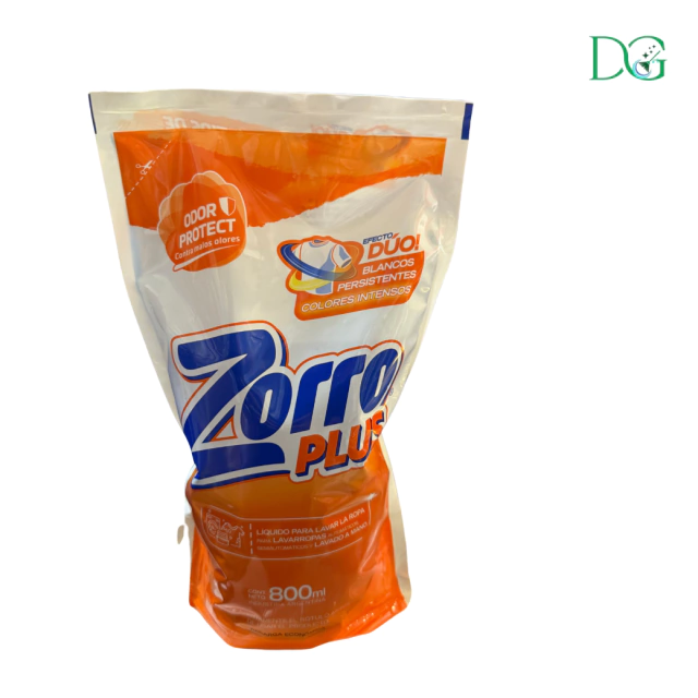 Jabon liquido Zorro plus 800ml