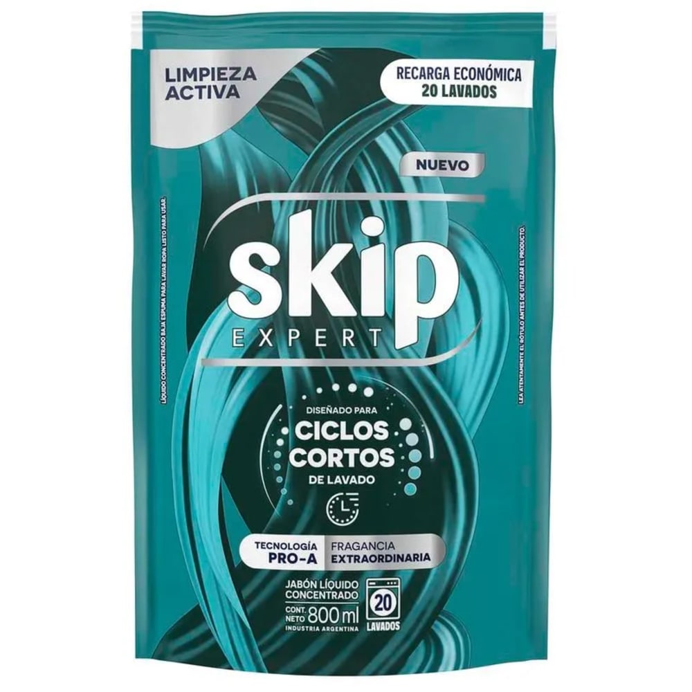 Jabon Skip Ciclos Cortos para la Ropa x800ml