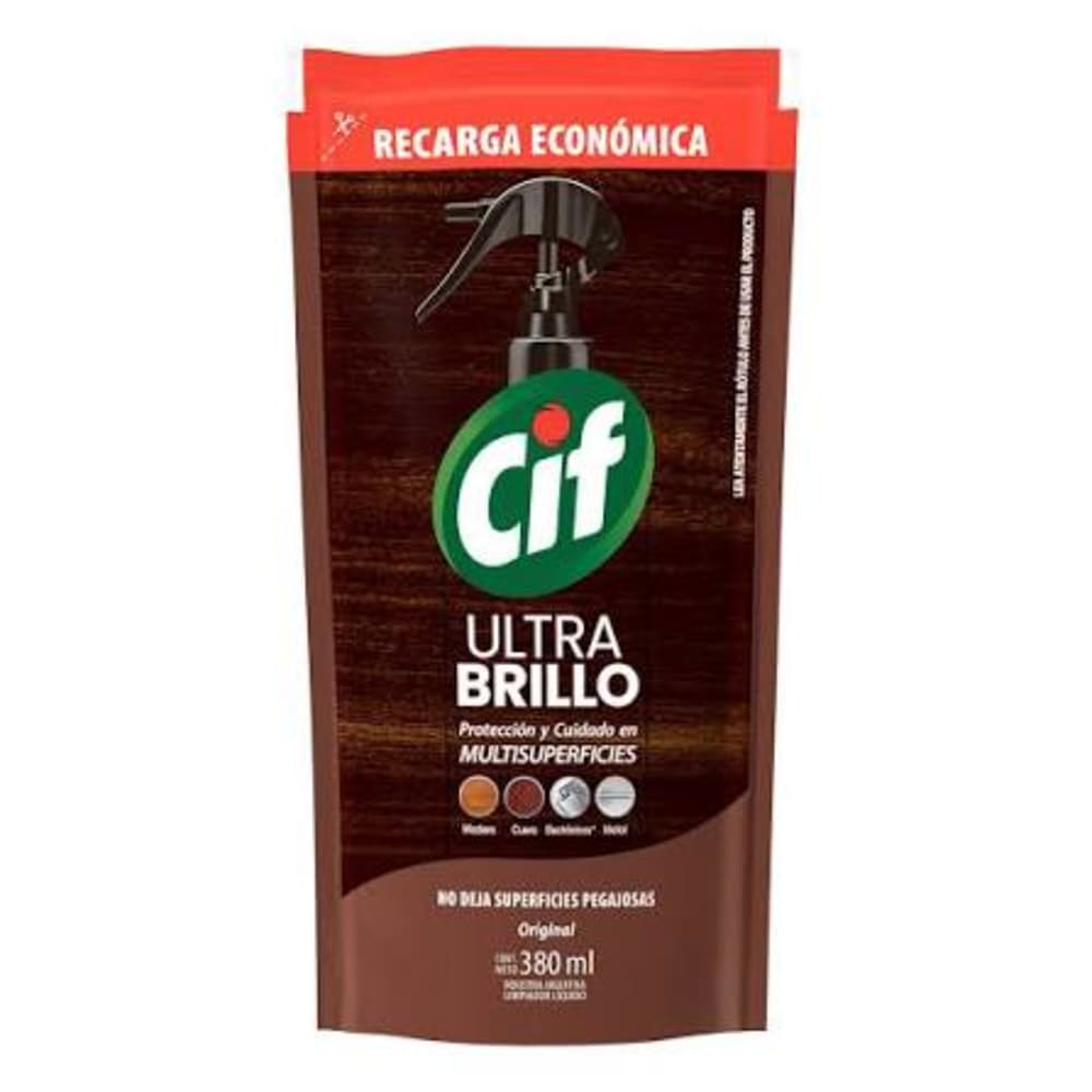 Repuesto Lustramuebles Cif Auto brillo con Atomizador