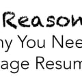 3 Reasons It Pays to Have a One Page Resume