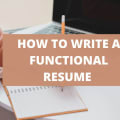 How To Write A Functional Resume