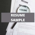 Resume Samples That Will Get You Hired