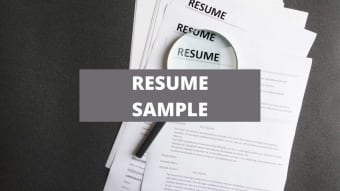 Resume Samples That Will Get You Hired