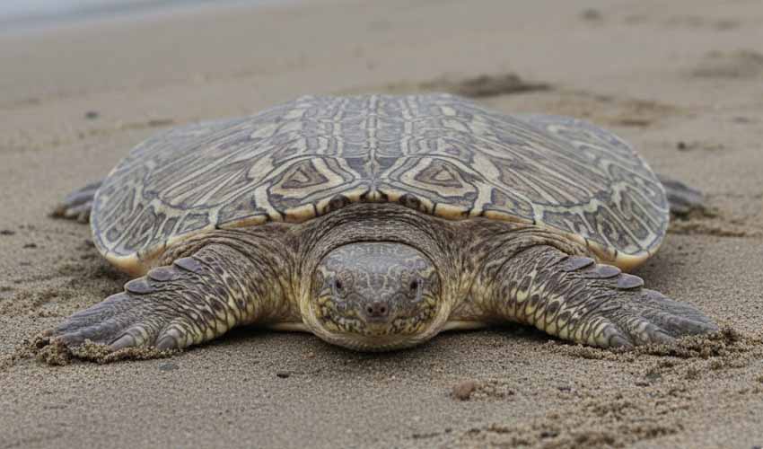 Northern New Guinea giant softshell turtle facts, distribution ...