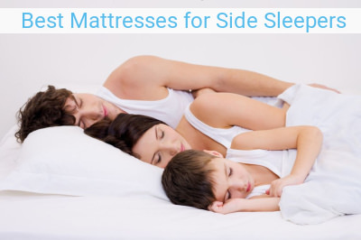 family sleeping in side position on the best mattress for side sleepers