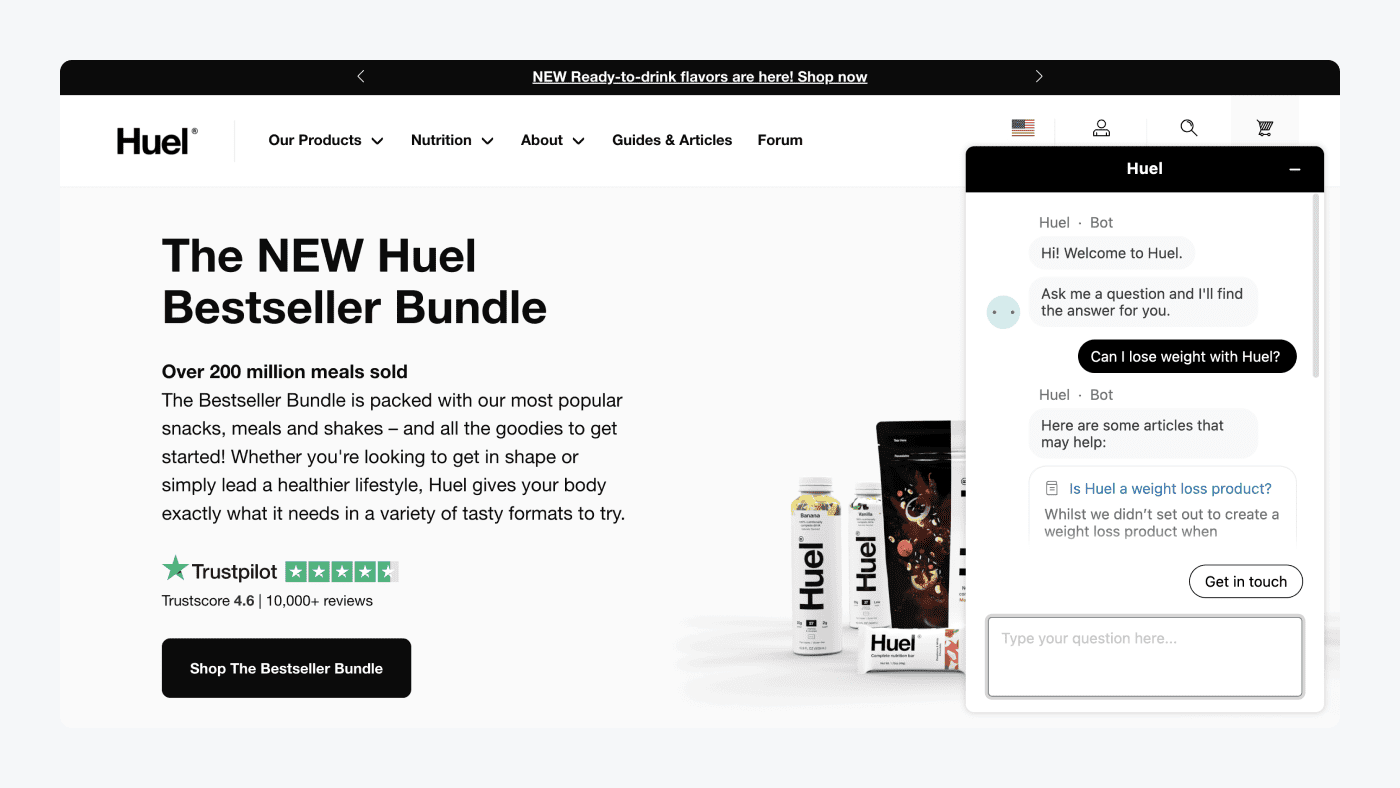 Huel Shopify store
