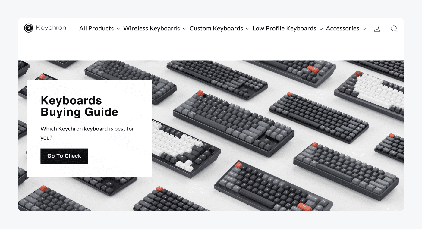 Keychron Shopify store