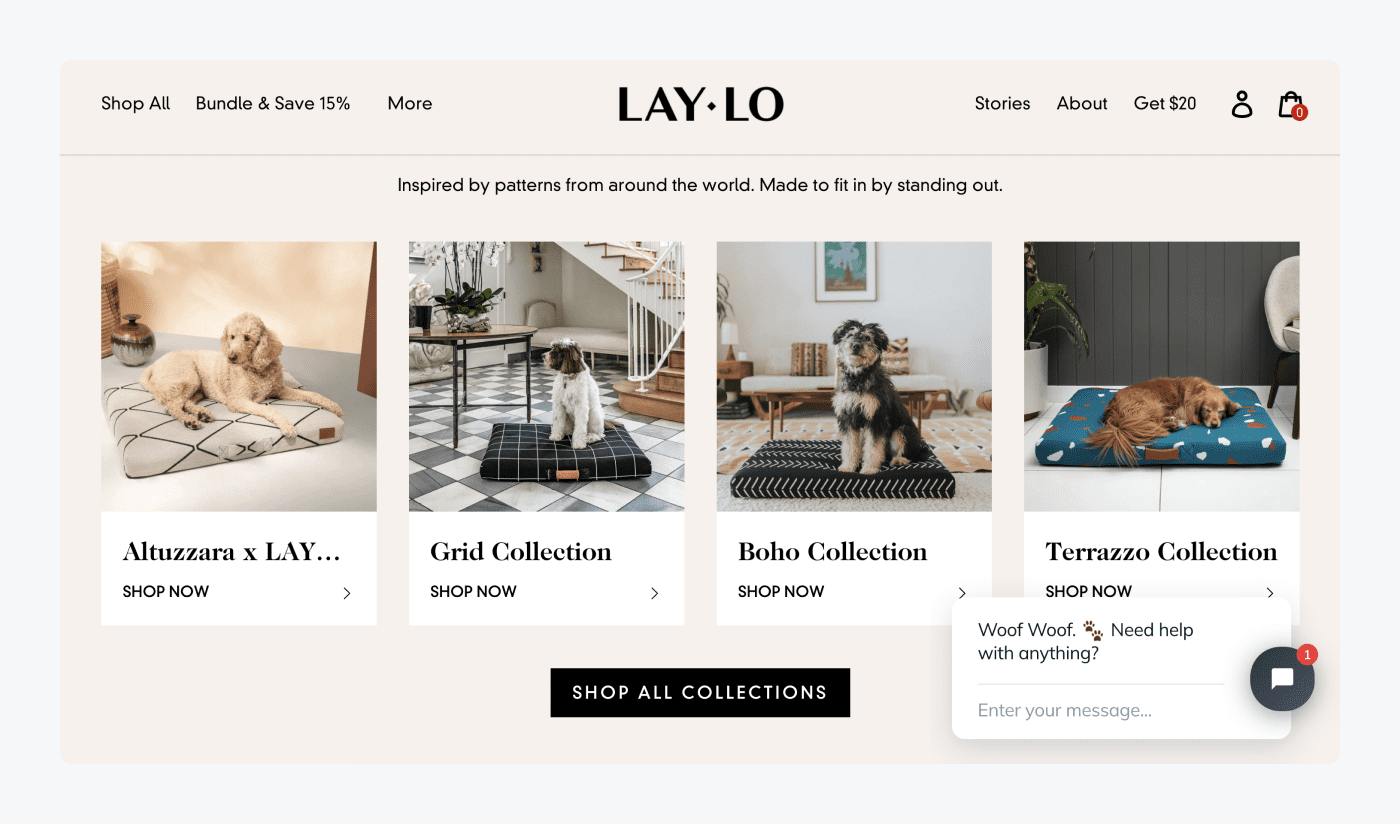 Lay Lo Shopify store