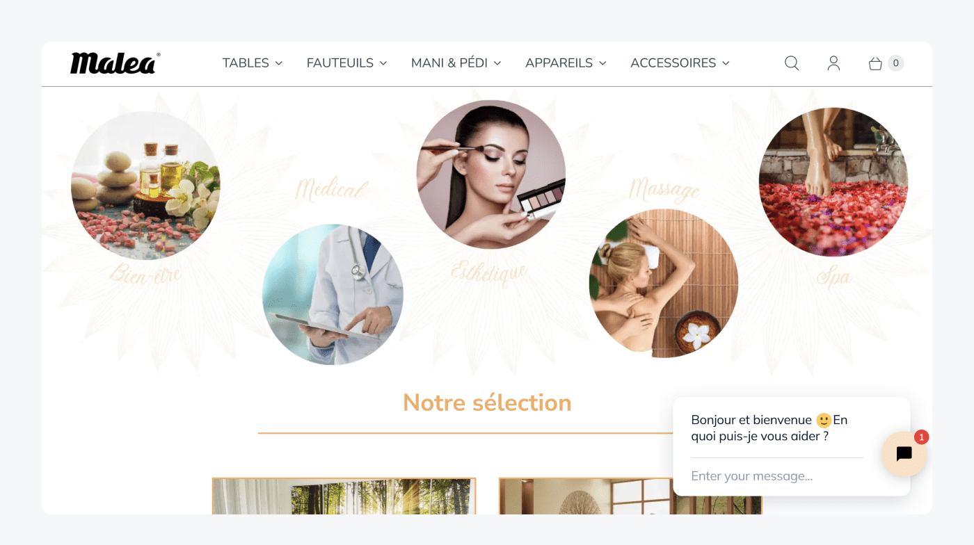Malea Shopify store