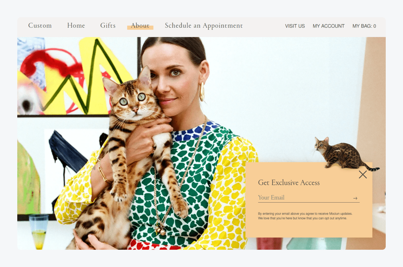 Mociun Shopify store