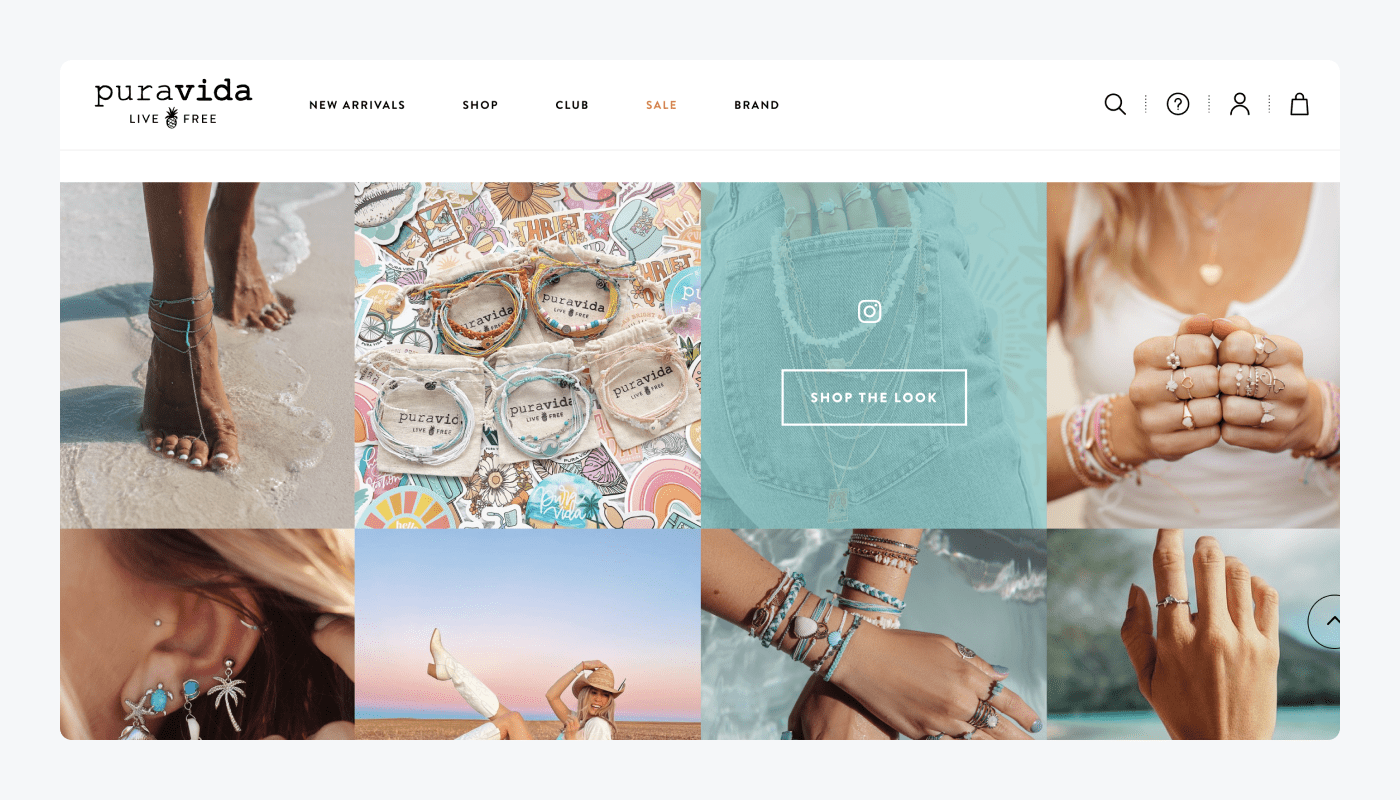 Pura Vida Shopify store