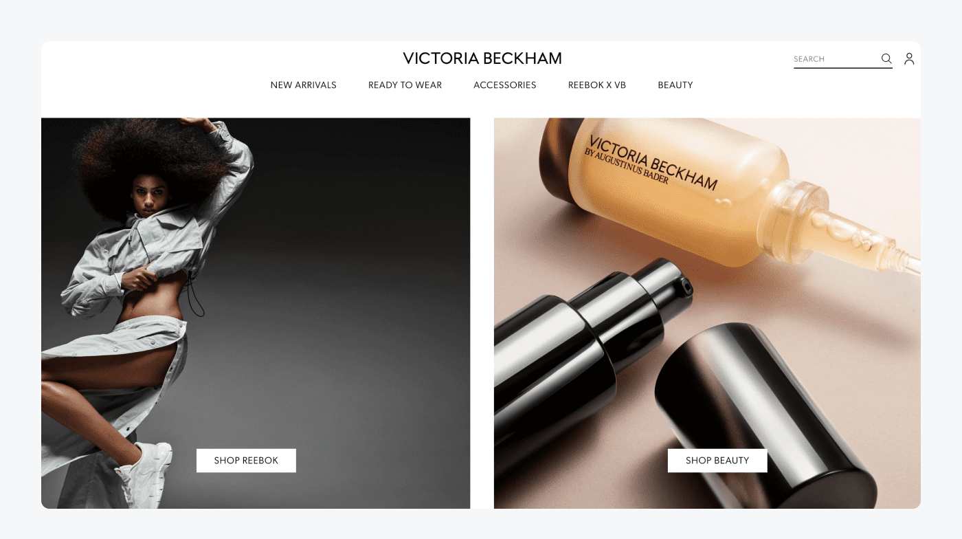 Victoria Beckham Shopify store