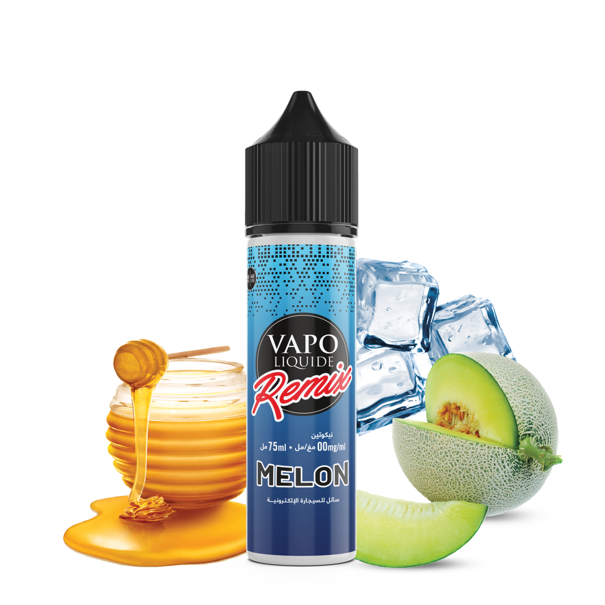 Vapo Liquide Remix Melon 75ml Vapo clope Vapo Liquide Remix Melon 75ml Vapo clope
