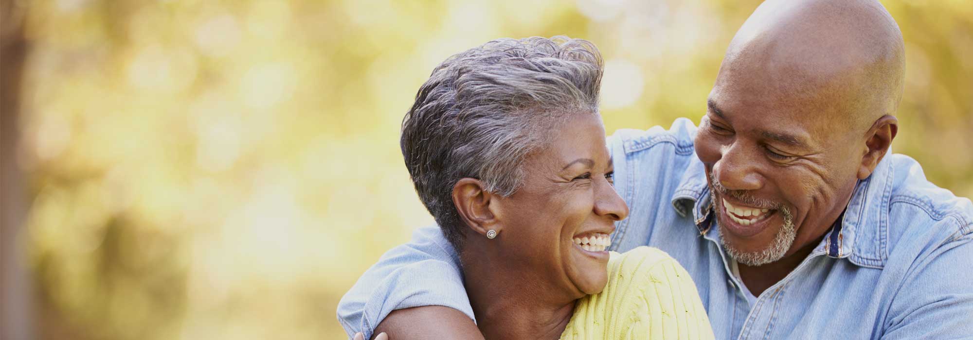 an old couple laughing