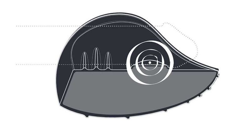 PULSE side on image showing where the vibrations resonate from