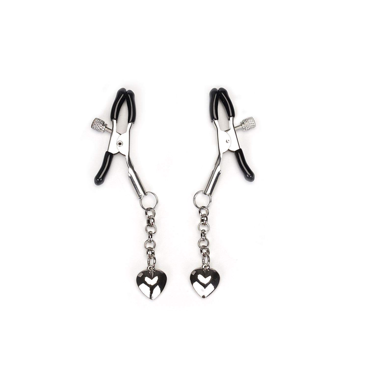 image of the heart shaped nipple clamps