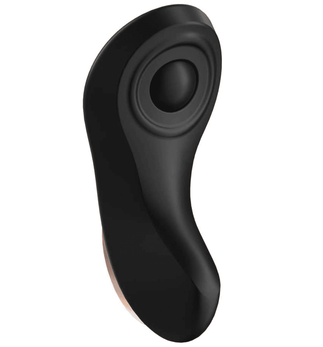 Close up of the Satisfyer Little Secret Panty Vibrator - Black