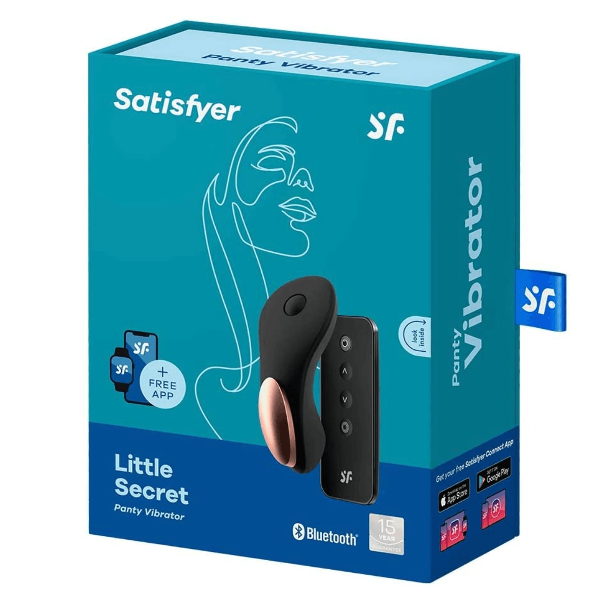 Image of the Satisfyer Satisfyer Little Secret Panty Vibrator - Black product box