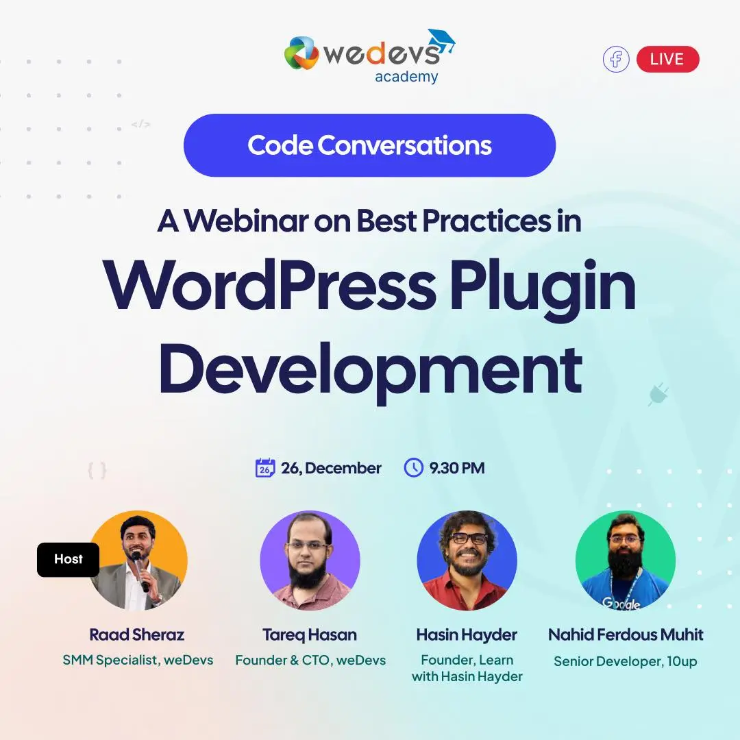 An Exclusive Webinar on WordPress Plugin Development