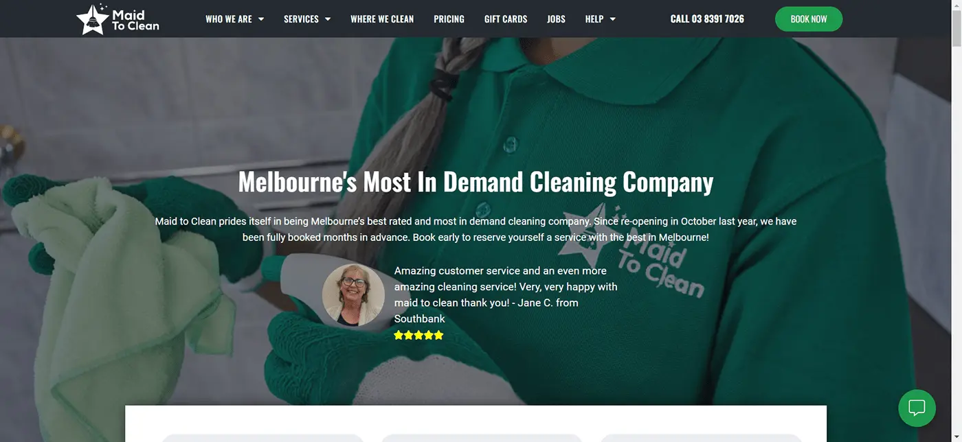 Cleaning Comapny Website