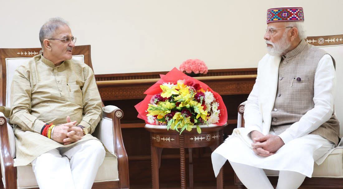 राज्यपाल ने नई दिल्ली में प्रधानमंत्री से की भेंट