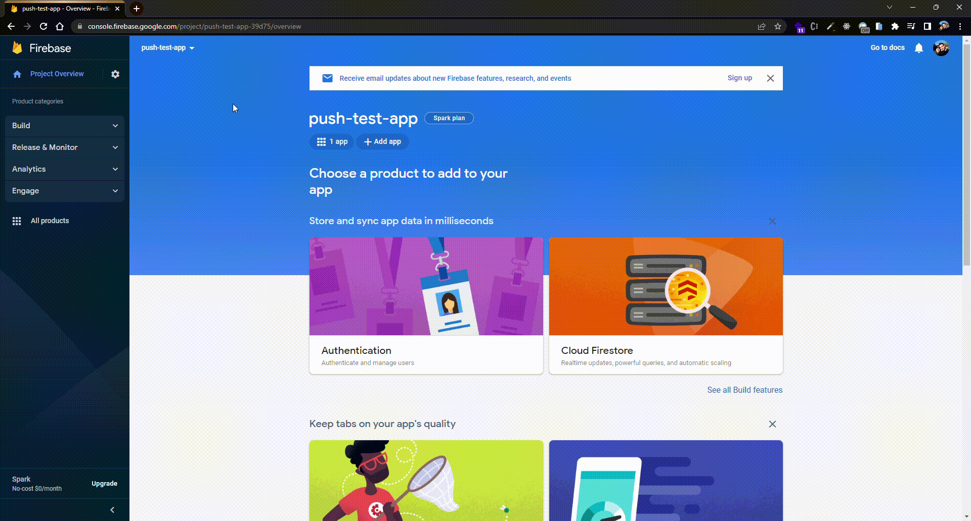Generate VAPID key pair