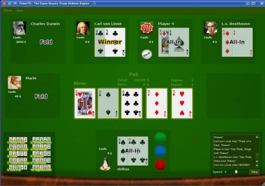 PokerTH gameplay screenshot
