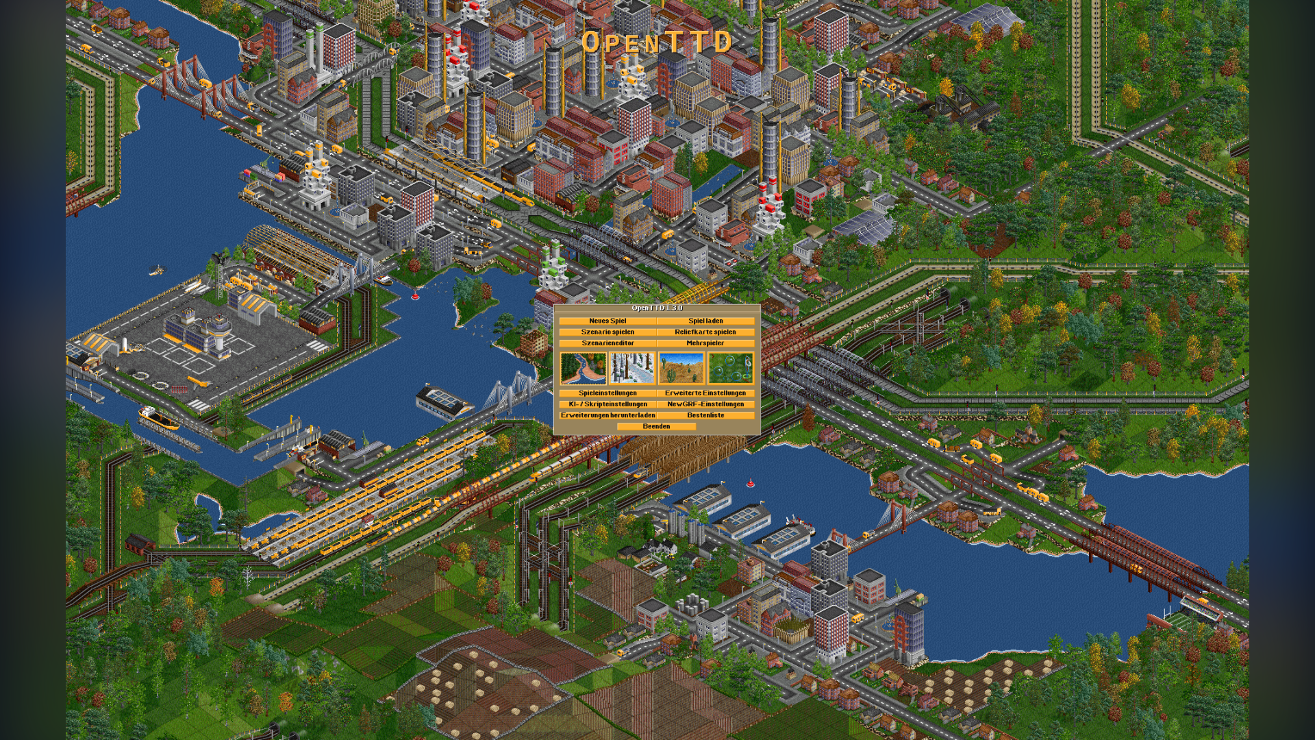 OpenTTD gameplay screenshot 4