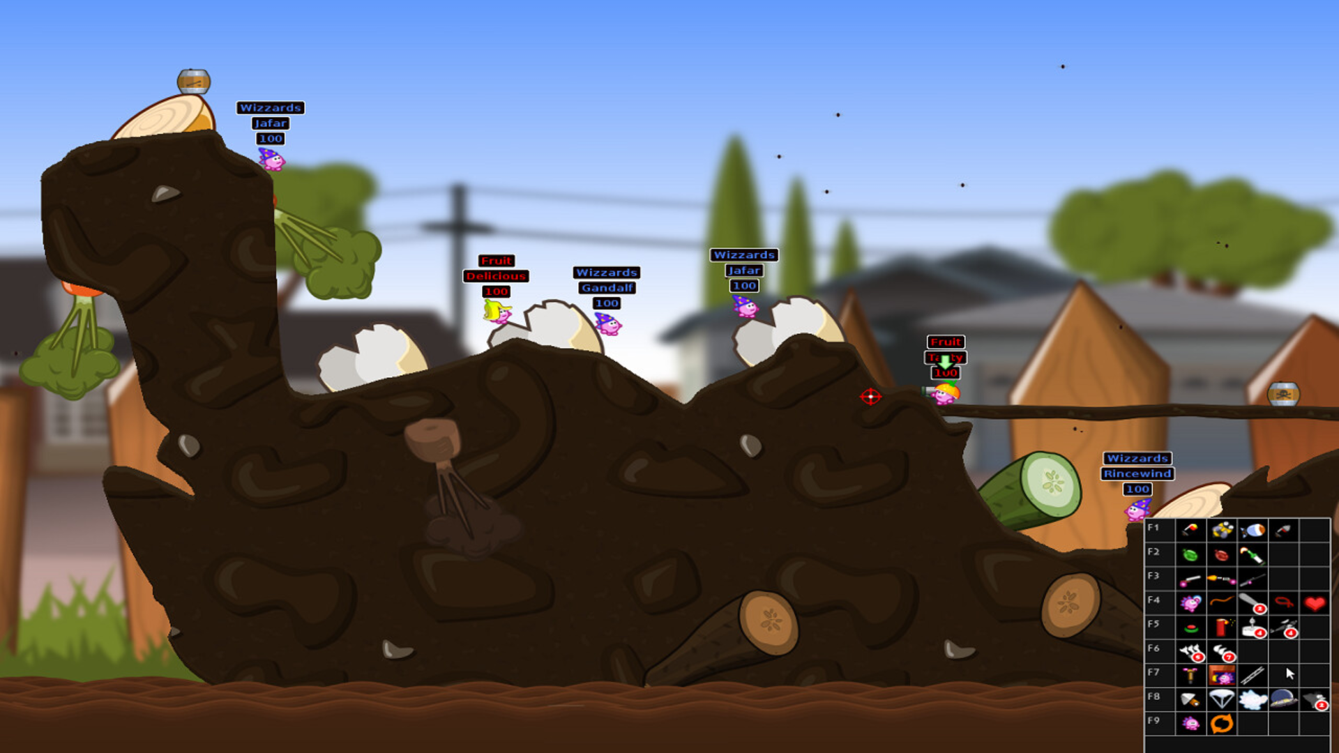 Hedgewars gameplay screenshot 2