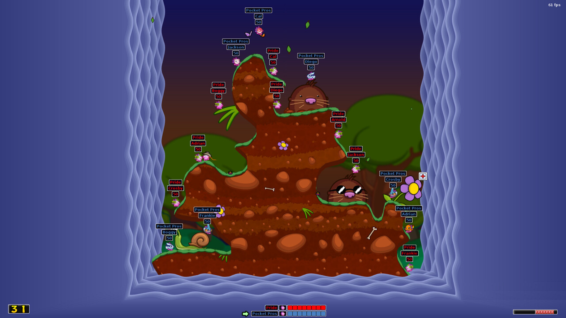 Hedgewars gameplay screenshot 3