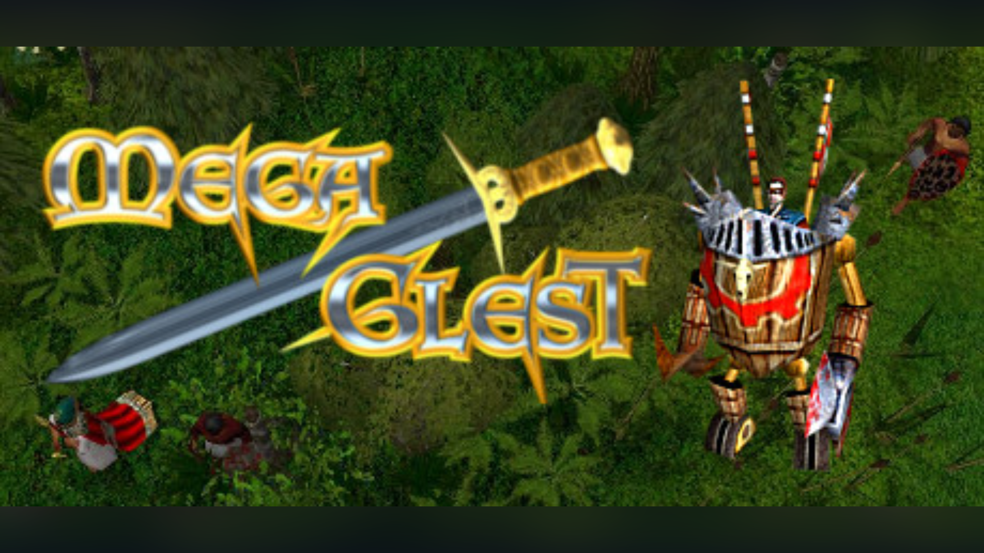 MegaGlest banner — a game similar to DDNet