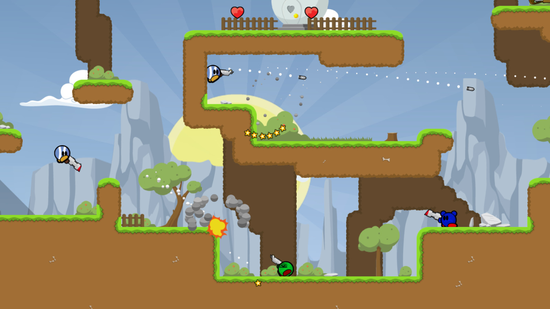 Teeworlds gameplay screenshot 1
