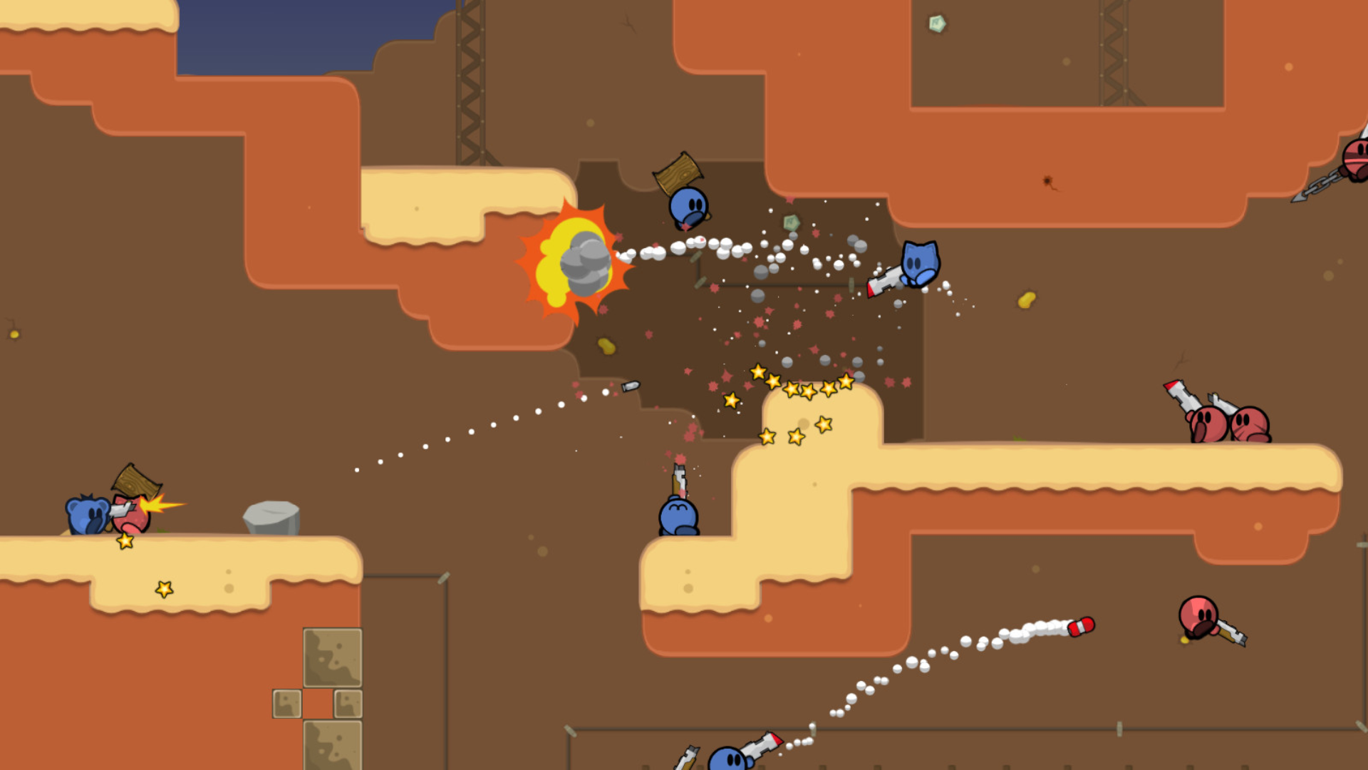 Teeworlds gameplay screenshot 2