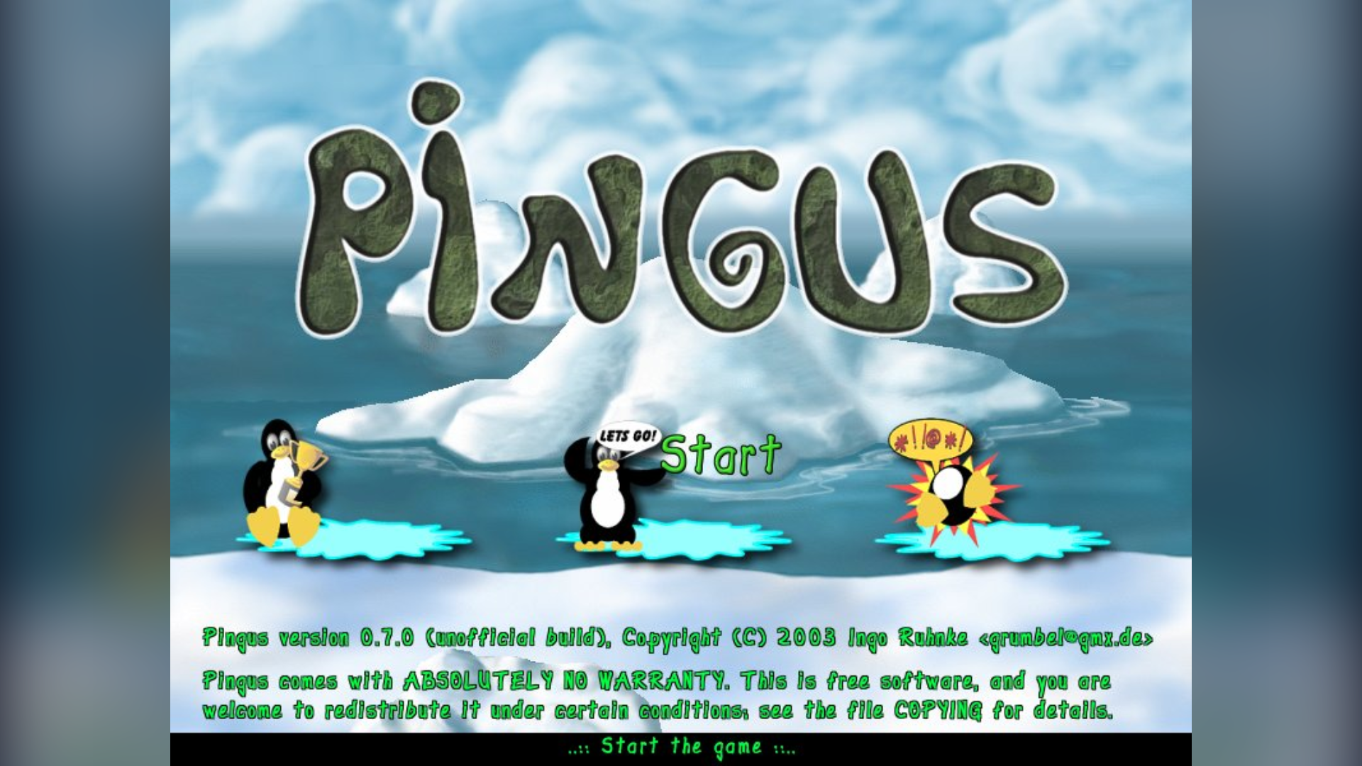 Pingus banner — a game similar to DDNet