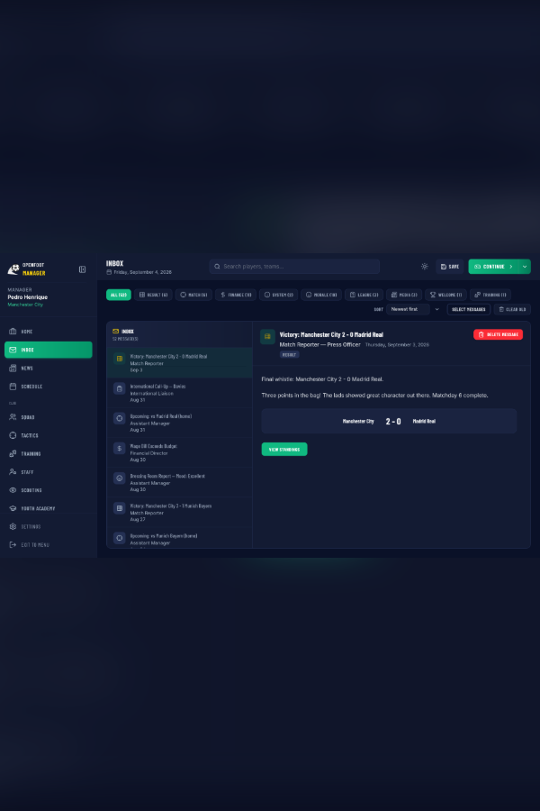 OpenFoot Manager cover