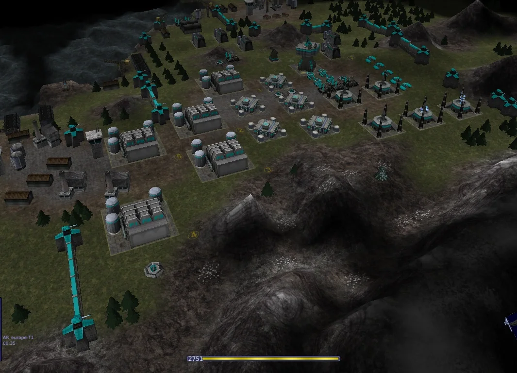Warzone 2100 futuristic base planning