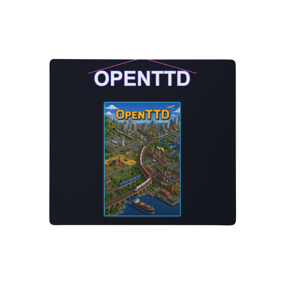 OpenTTD Gaming Mouse Pads (Unofficial Merch) cover art