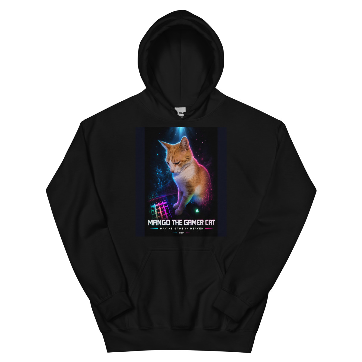 Mango the Gamer Cat Memorial Hoodie cover art