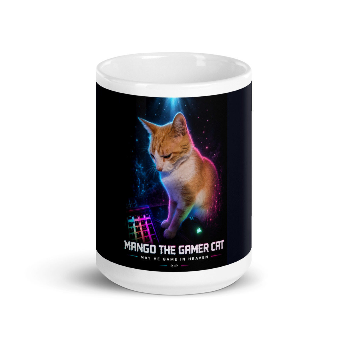 Mango the Gamer Cat Memorial Coffee Mug photo