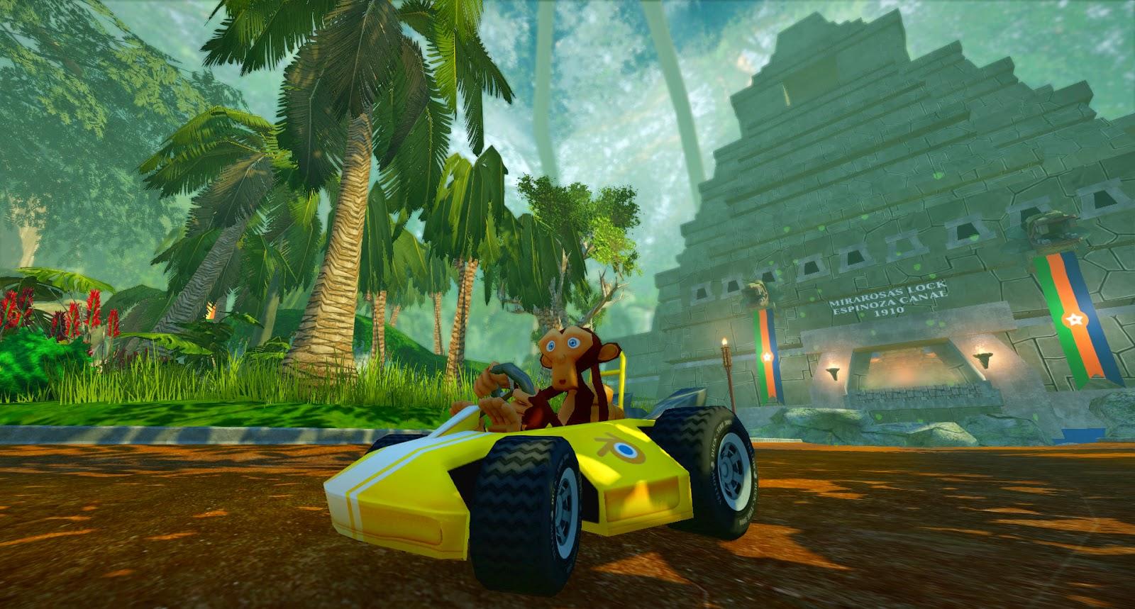 supertuxKart banner neonroof