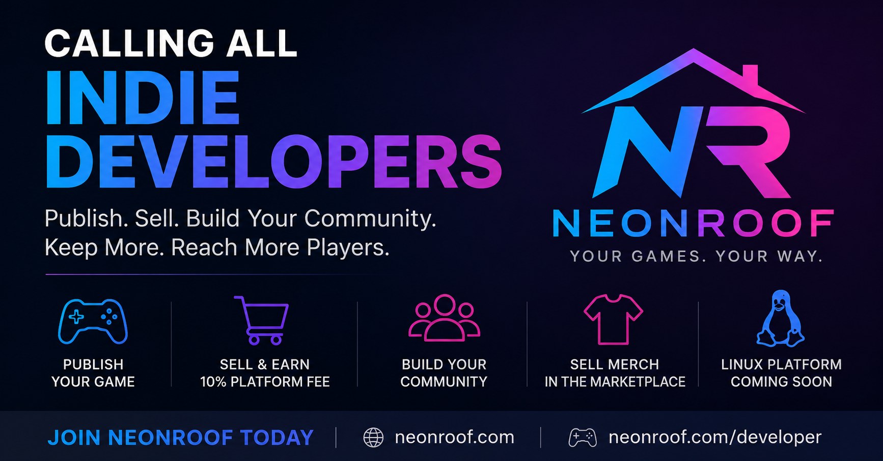 neonroof banner