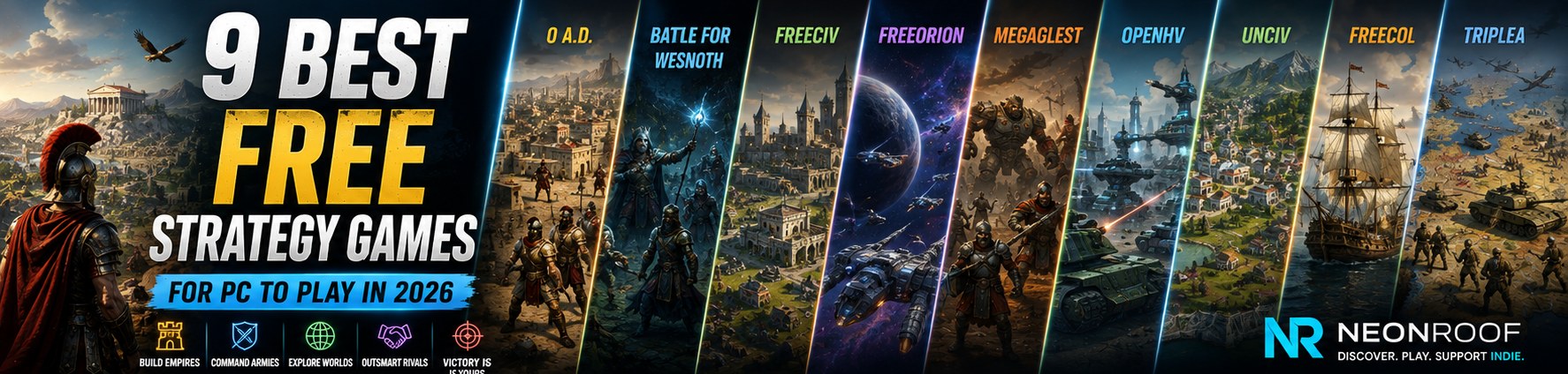 neonroof best free strategy games banner