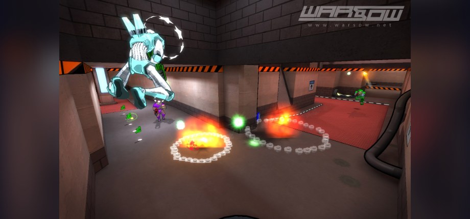 Warsow banner, a game similar to Avara