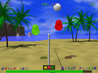 Blobby Volley 2: the project's match replay preview.