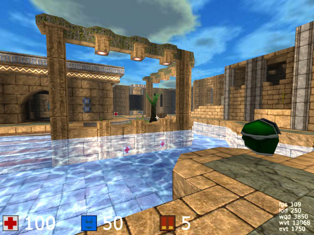 Cube first-person action, original project screenshot