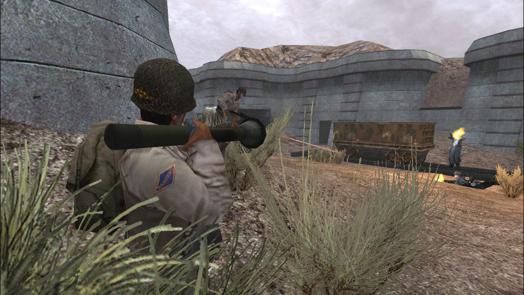 Wolfenstein: Enemy Territory team objective gameplay