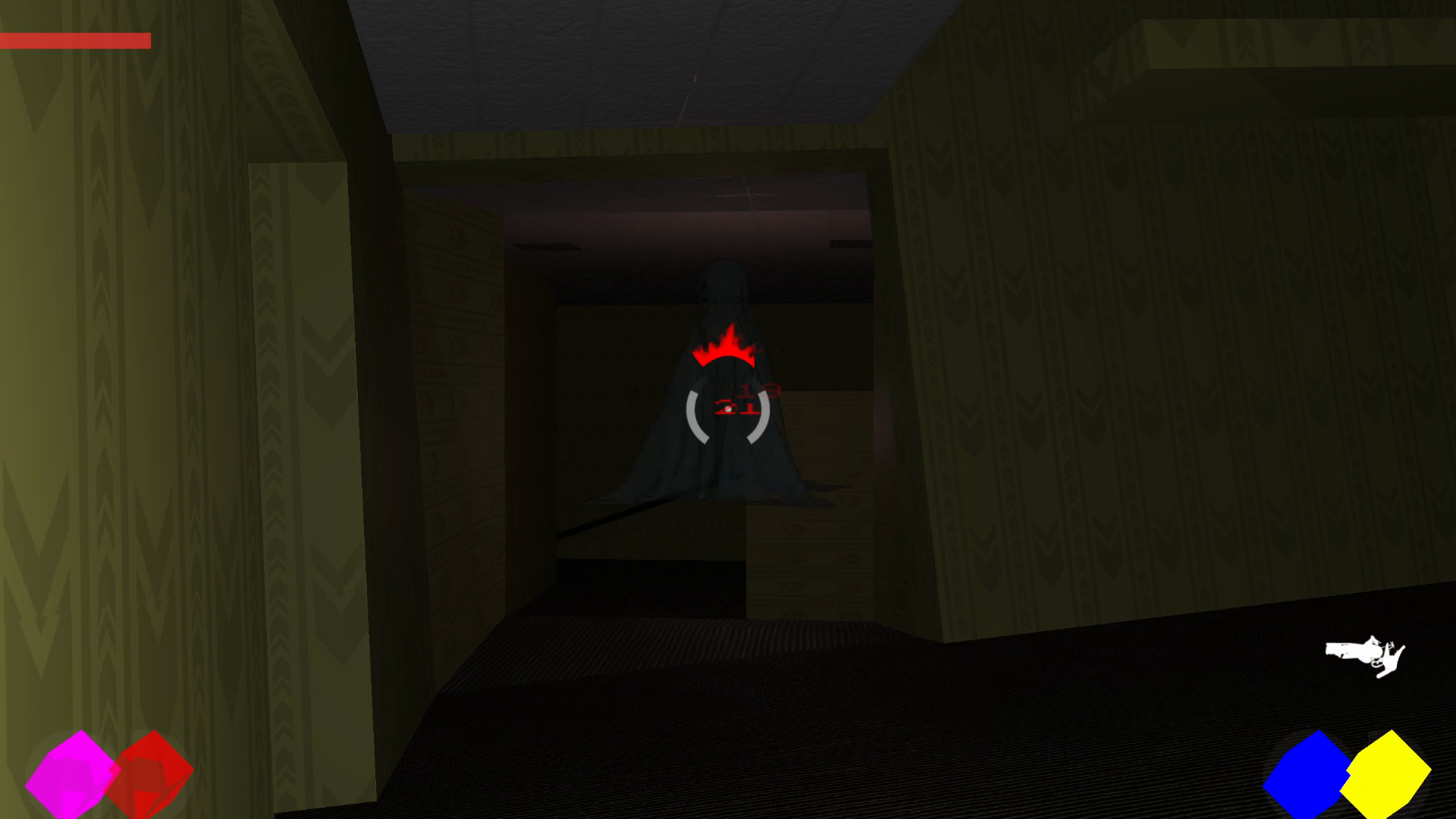 Backrooms FPS corridor combat
