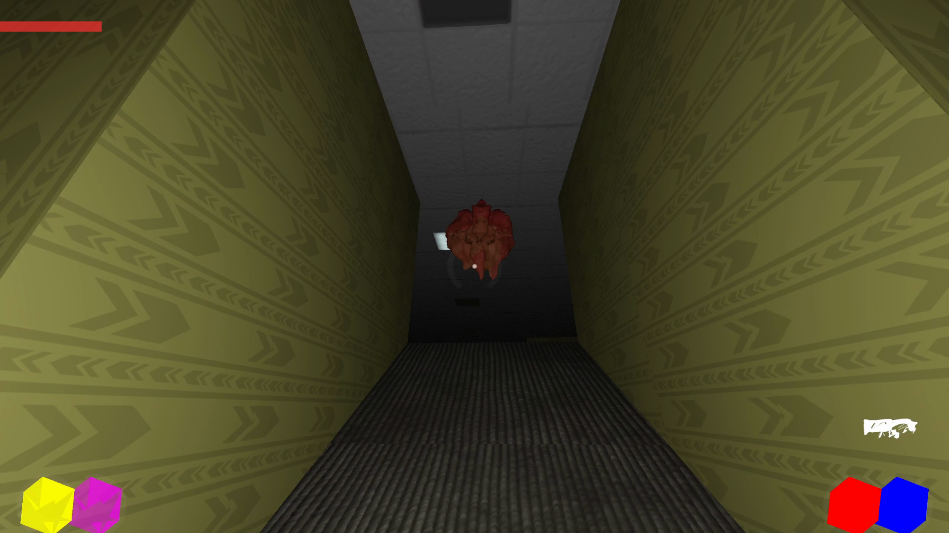 Backrooms FPS weapon and environment