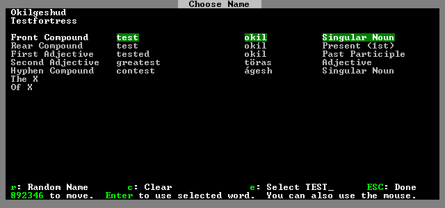 Dwarf Fortress Classic world and settlement details